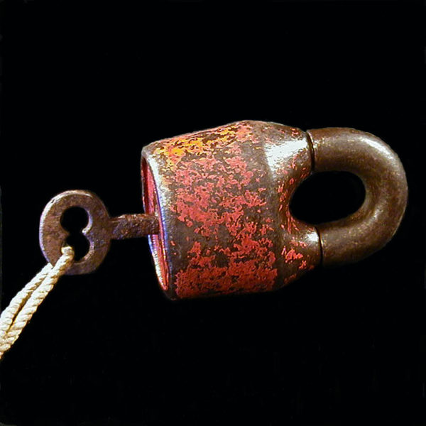1890 Antique Jail Lock and Key
