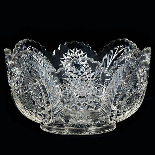 victorian glass, pressed glass, pattern glass, Antique, Crystal Bowl, EAPG, atlanta bowl, Westmoreland Speciality Company Number 228, Westmoreland Speciality Company
