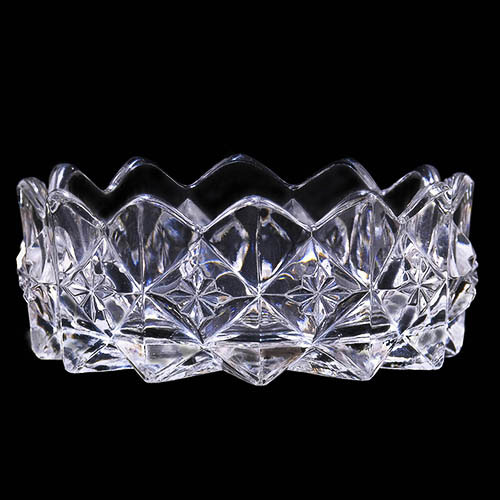 EAPG, Pressed Glass, Pattern Glass, Victorian Glass, Antique glass, O'Hara Diamond Sauce Dish, United States Glass Company