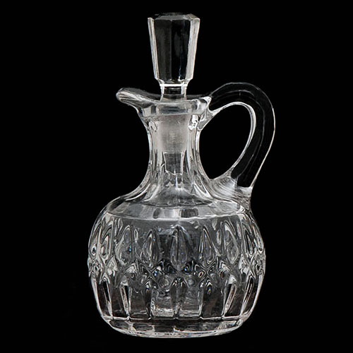 EAPG, Pattern Glass, Pressed Glass, Victorian Glass, Corona Cruet, Sunk Honeycomb Cruet, Greensburg Glass Company