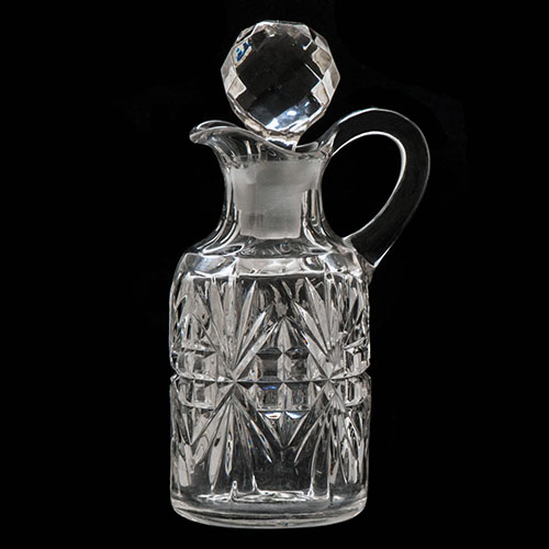 EAPG, Pattern Glass, Pressed Glass, Victorian Glass, Majestic Ketchup Cruet, McKee Brothers Glass Company