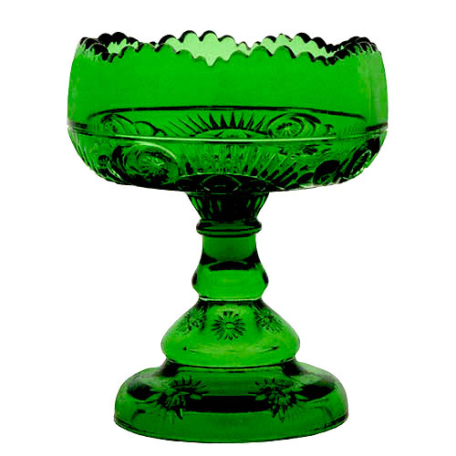 EAPG, Pattern Glass, Pressed Glass, Victorian Glass, esther Jelly Compote, Riverside Glass Works