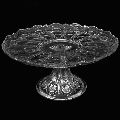 EAPG, Pattern Glass, Pressed Glass, Victorian Glass, Wyoming Cake Stand, Crystal Glass, United States Glass Company