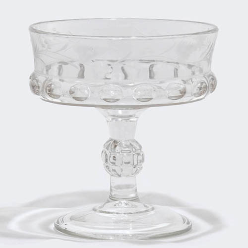 EAPG, Pattern Glass, Pressed Glass, Victorian Glass, dakota jelly compote, Ripley Glass Company