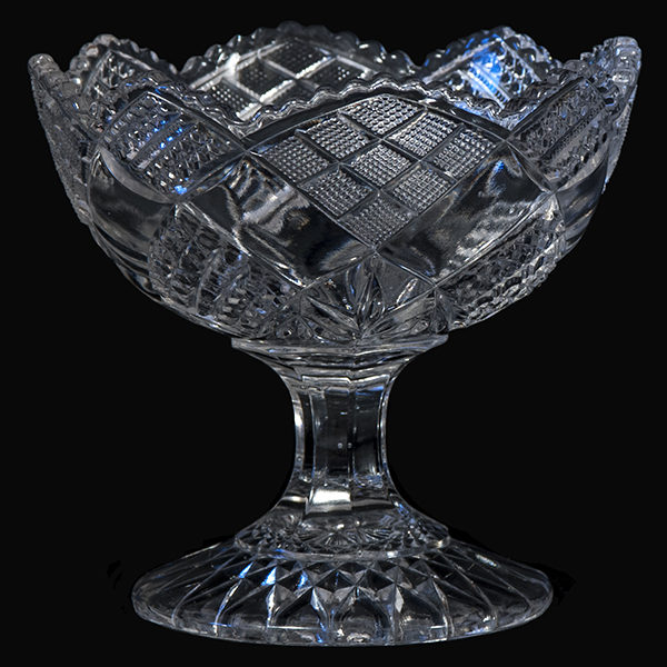 EAPG, Pattern Glass, Pressed Glass, Victorian Glass, Eureka Jelly Compote, National Glass Company