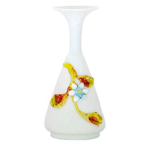 Vintage Vase, Bohemian Art Glass Vase