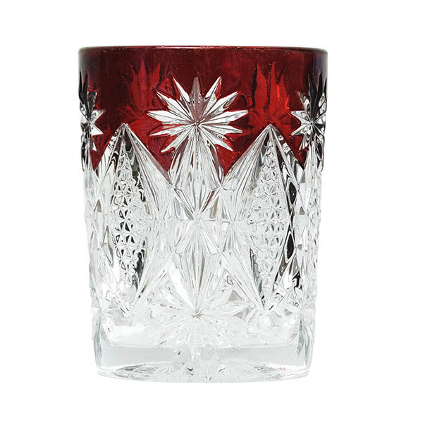 EAPG, Pattern Glass, Pressed Glass, Victorian Glass, ruby stained, sterling tumbler, Blazing Star tumbler, Westmoreland Specialty Glass Company