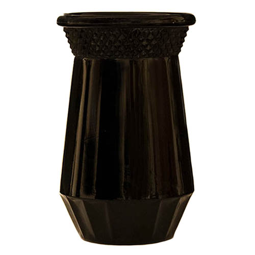 Black Amethyst Vase, Paden City Glass Company