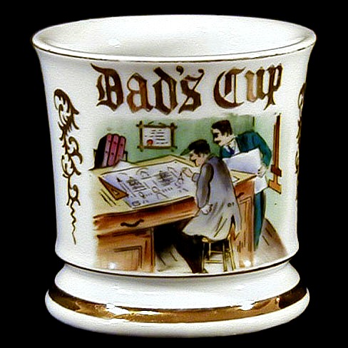 Porcelain Shaving Mug, Dads Cup