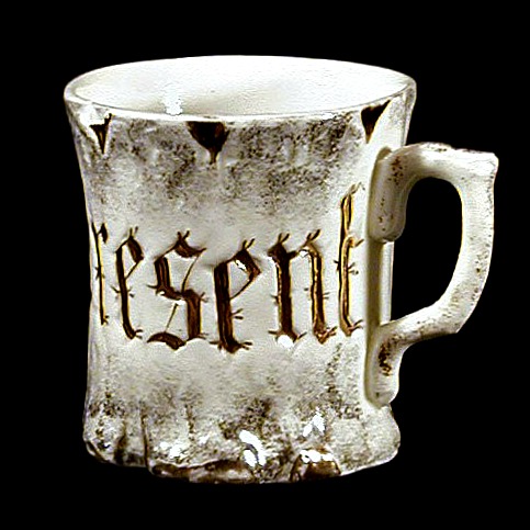 Porcelain Shaving Mug, present