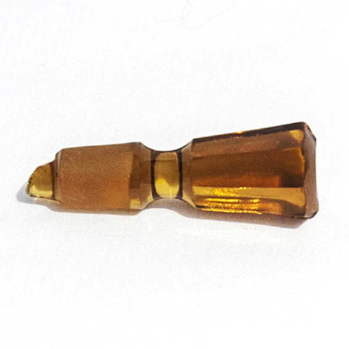 EAPG , Amber stopper, Cut Glass