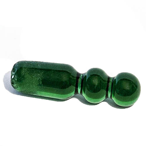 Vintage, Elegant glas, stopper, green glass