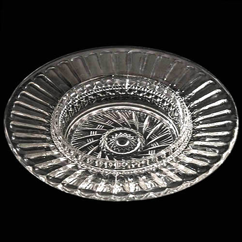 EAPG, Victorian Glass, pressed glass, pattern glass, antique, wheat sheaf butter base, Cambridge Glass Company