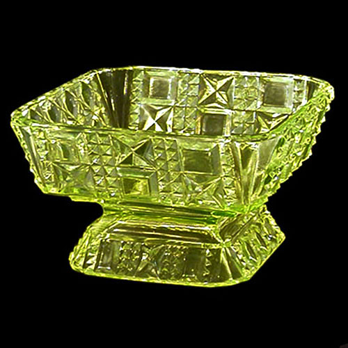 EAPG, victorian glass, pattern glass, pressed glass, antique,, valencia butter base, Adams and Company