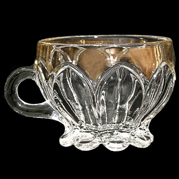 EAPG, Victorian glass, pattern glass, pressed glass, antique, Church Windows Punch Cup, Unnited States Glass Company