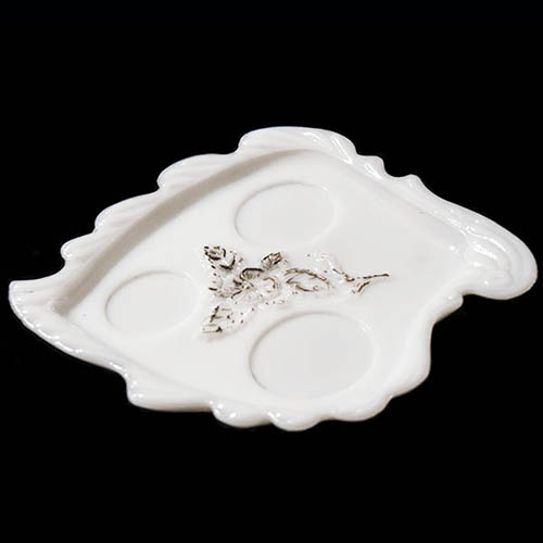 EAPG, Victorian Glass, Pressed Glass, Pattern Glass, antique, Cosmos Scroll Condiment Tray, Milk Glass, Eagle Glass Company