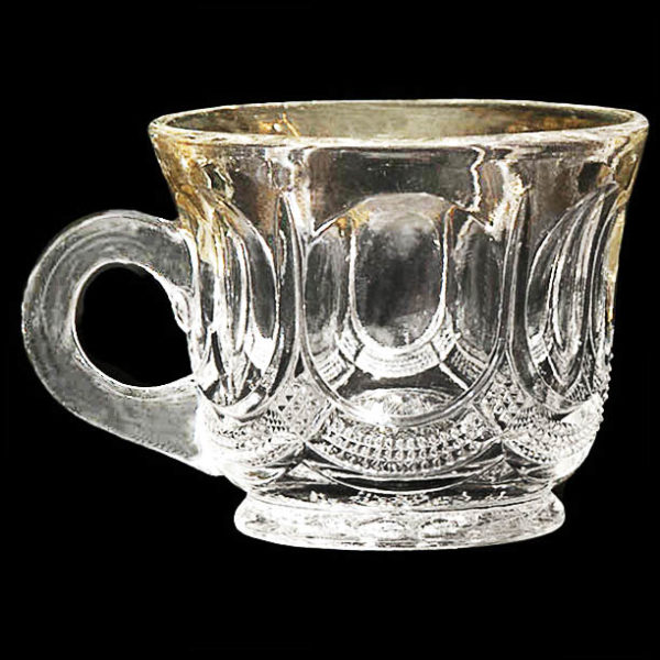 Eapg, Victorian glass, pattern glass, pressed glass, antique, Galloway Punch Cup, United States Glass Company