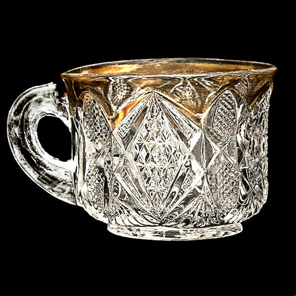 EAPG, Pattern Glass, Pressed Glass, Victorian Glass, antique, Pennsylvania Punch Cup,United States Glass Company