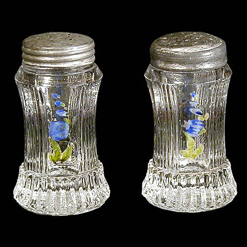 EAPG, Victorian Glass, Pattern Glass, Pressed Glass, antique, Regina Salt Shaker, crystal glass, Co Operative Flint Company 