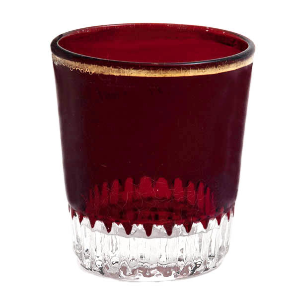 EAPG, Victorian Glass, Pattern Glass, Pressed Glass, antique, Duncan Number 8 Toothpick, Duncan Number 8 Shot Glass, ruby stain, Duncan Glass Company