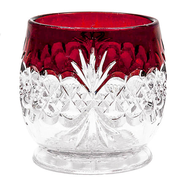 EAPG, Victorian Glass, Pattern Glass, Pressed Glass, Antique, Atlanta Toothpick Holder, Royal Crystal Toothpick Holder, ruby stain, Tarentum Glass Company