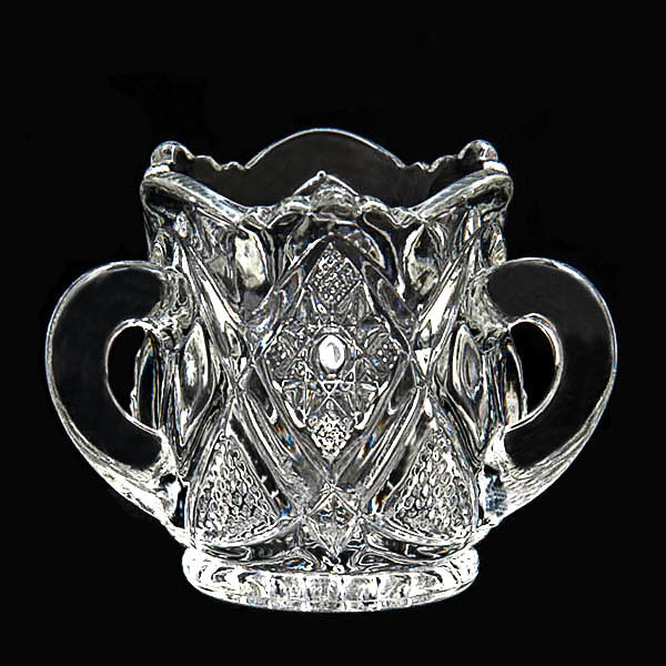 EAPG, Victorian Glass, Pattern GLass, Pressed Glass, antique, Minnesota Toothpick Holder, Muchness Toothpick Holder, crystal glass, United States Glass Company