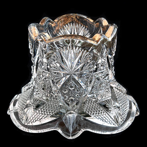 EAPG, Victorian Glass, Pattern Glass, Pressed Glass, antique, US Regal Toothpick Holder, Oklahoma Toothpick Holder, Crustal Glass, United States Glass Company