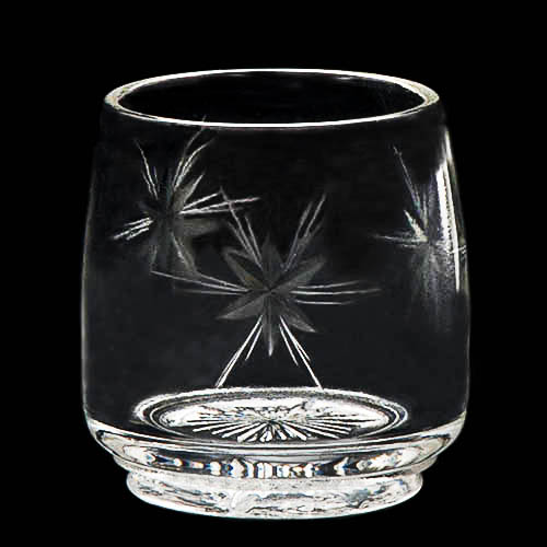 EAPG, Pattern Glass, Pressed Glass, Victorian Glass, antique, Star Line Toothpick Holder, Near Cut Star Toothpick Holder, crystal glass, Cambridge Glass Company