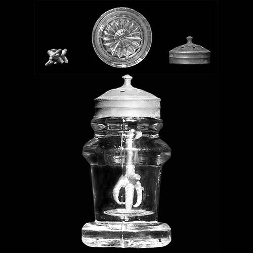 EAPG, Victorian Glass, Pattern Glass, Pressed Glass, antique, Salt Shaker,