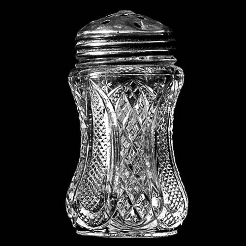 EAPG, Victorian Glass, Pattern Glass, Pressed Glass, antique,Harvard Yard Salt Shaker, Tarentum Glass Company