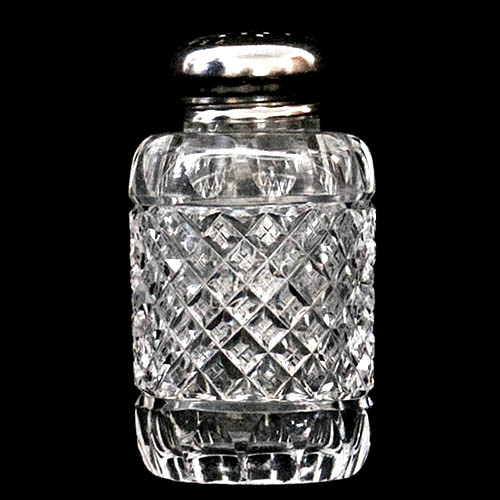 EAPG, Victorian Glass, Pattern Glass, Pressed Glass, antique, Strawberry Diamond Salt Shaker, Central Glass Company