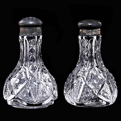 EAPG, Victorian Glass, Pattern Glass, Pressed GLass, antique, salt and pepper shaker