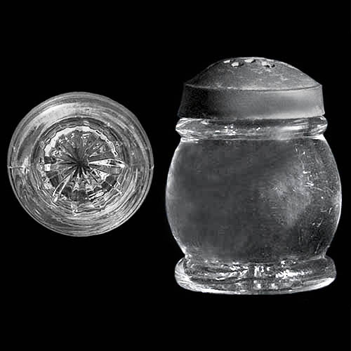 EAPG, Victorian Glass, Pattern Glass, Pressed Glass, antique, Christmas Salt Shaker, Barrel Salt Shaker, Alden Salt and Caster Company, Boston and Sandwich Glass Company