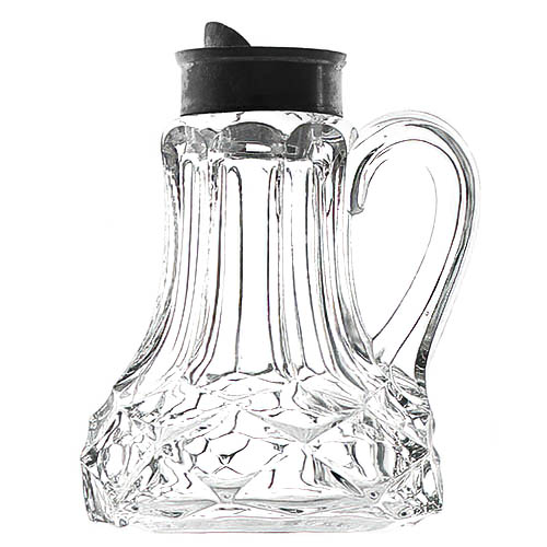 EAPG, Victorian Glass, Pattern Glass, Pressed Glass, antique, Kanawha Syrup Pitcher, Riverside Glass Works