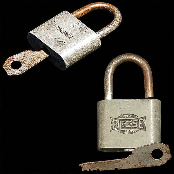 Vintage Padlock with Key