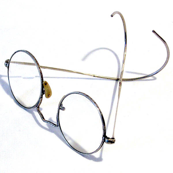 Antique Metal Wire Rim Eyeglasses