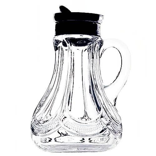 EAPG, Victorian Glass, Pattern Glass, Pressed GLass, antique, Galloway Syrup Pitcher, United States Glass Company