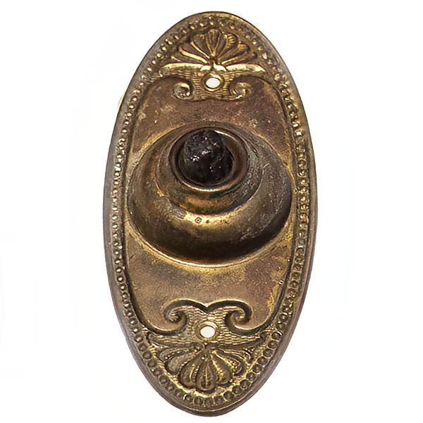 Antique Brass Antique Doorbell Plate