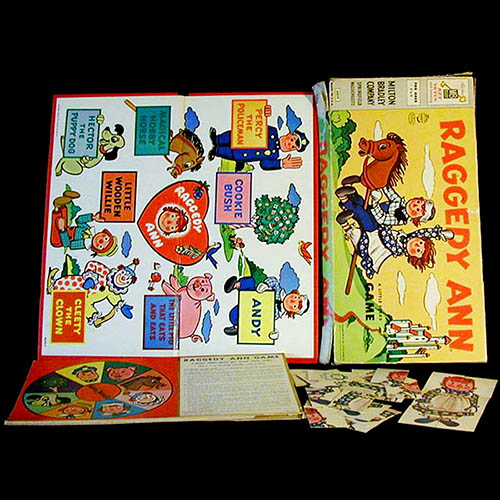 Raggedy Ann Board Game, Milton Bradley, 1954,