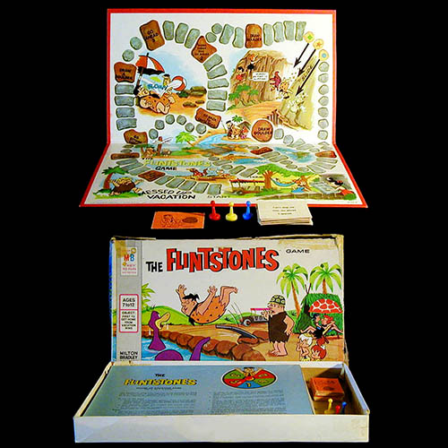 Flintstones Messed Up Vacation Game, Milton Bradely, 1967