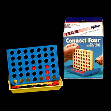 Connect Four Travel Game, Milton Bradley Company, 1986
