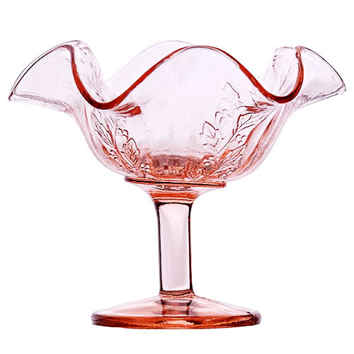 Depression Glass Jelly Compote, pink glass, Anchor Hocking Glass Company, 1930
