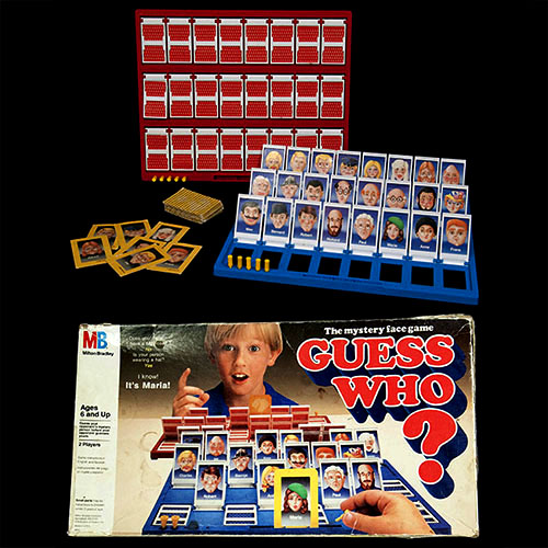 Guess Who Game, Milton Bradley. 1987