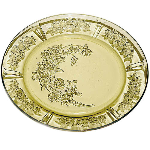 Sharon Cabbage Rose ,Depression Glass,Plate, Federal Glass Company, 1935