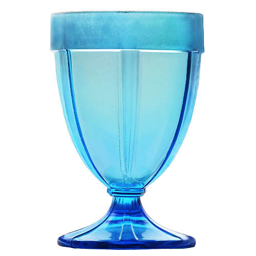 Vintage Glass, Candy Jar, Blue Stretch Glass, Fenton Art Glass Company