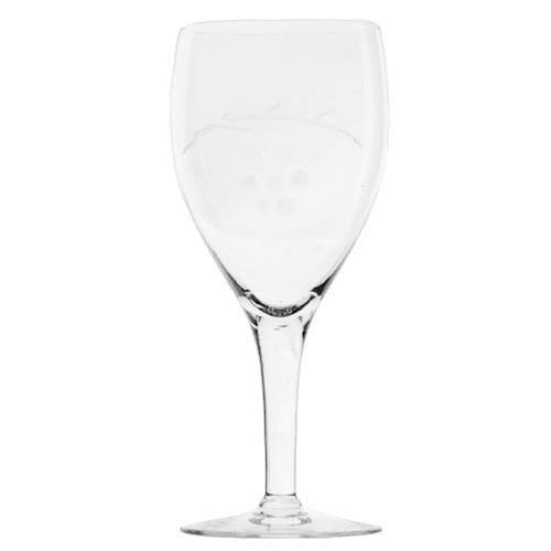 Vintage Elegant Stemware Glass Goblet, etched wine glass,