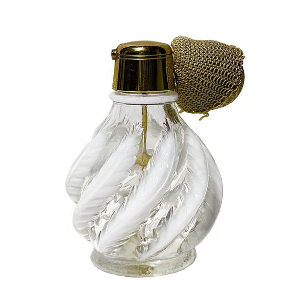 Antique Glass Atomizer Perfume Bottle, DeVilbiss Company, White Opalescent Glass, DeVilbiss Perfume bottle