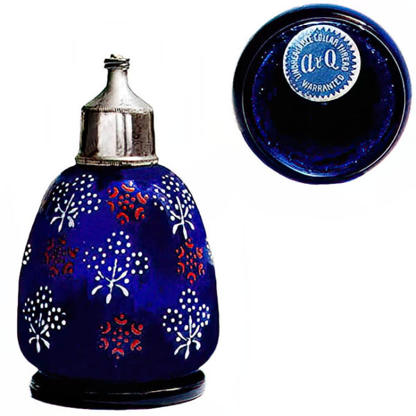 Antique Cobalt Blue Glass Diffuser Perfume Bottle