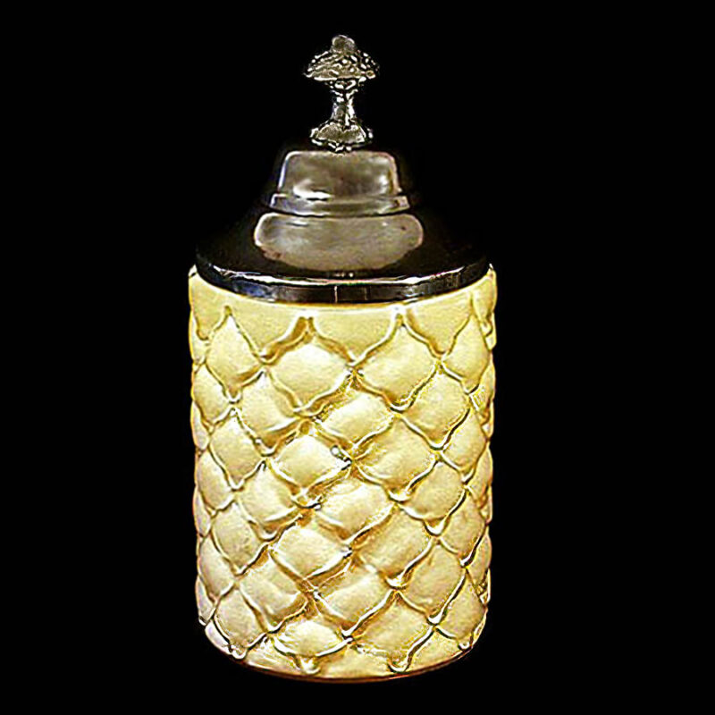 EAPG, Cone Pickle Castor, Arctic Pickle Castor, yellow cased glass, Fostoria Shade and Lamp Glass Company