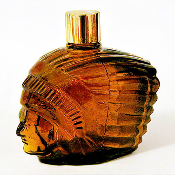 Vintage Glass Avon Indian Head Perfume Bottle, Avon Company